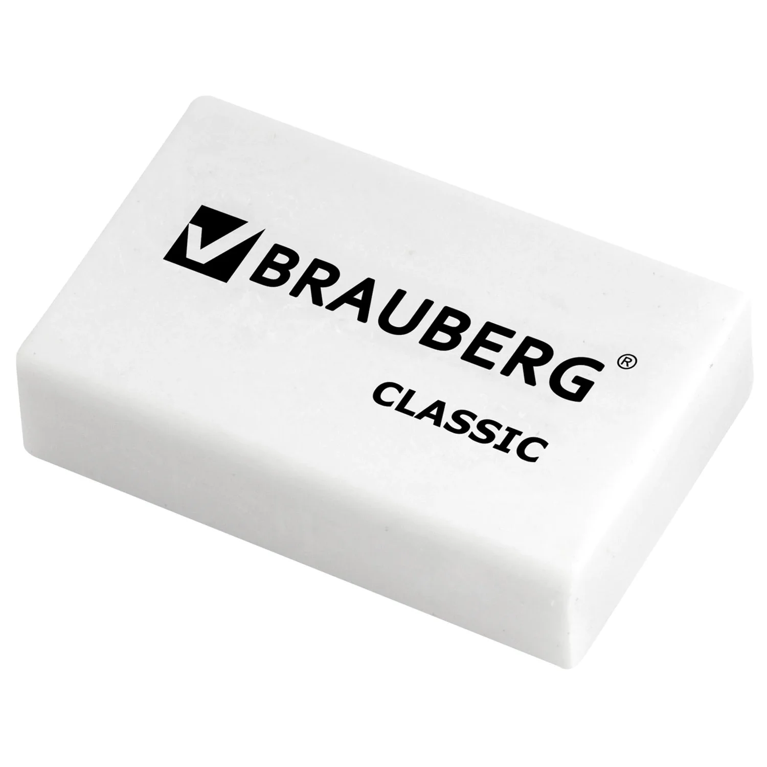 Резинка стирательная BRAUBERG 26 х 17 х 7 мм белая, 1 шт